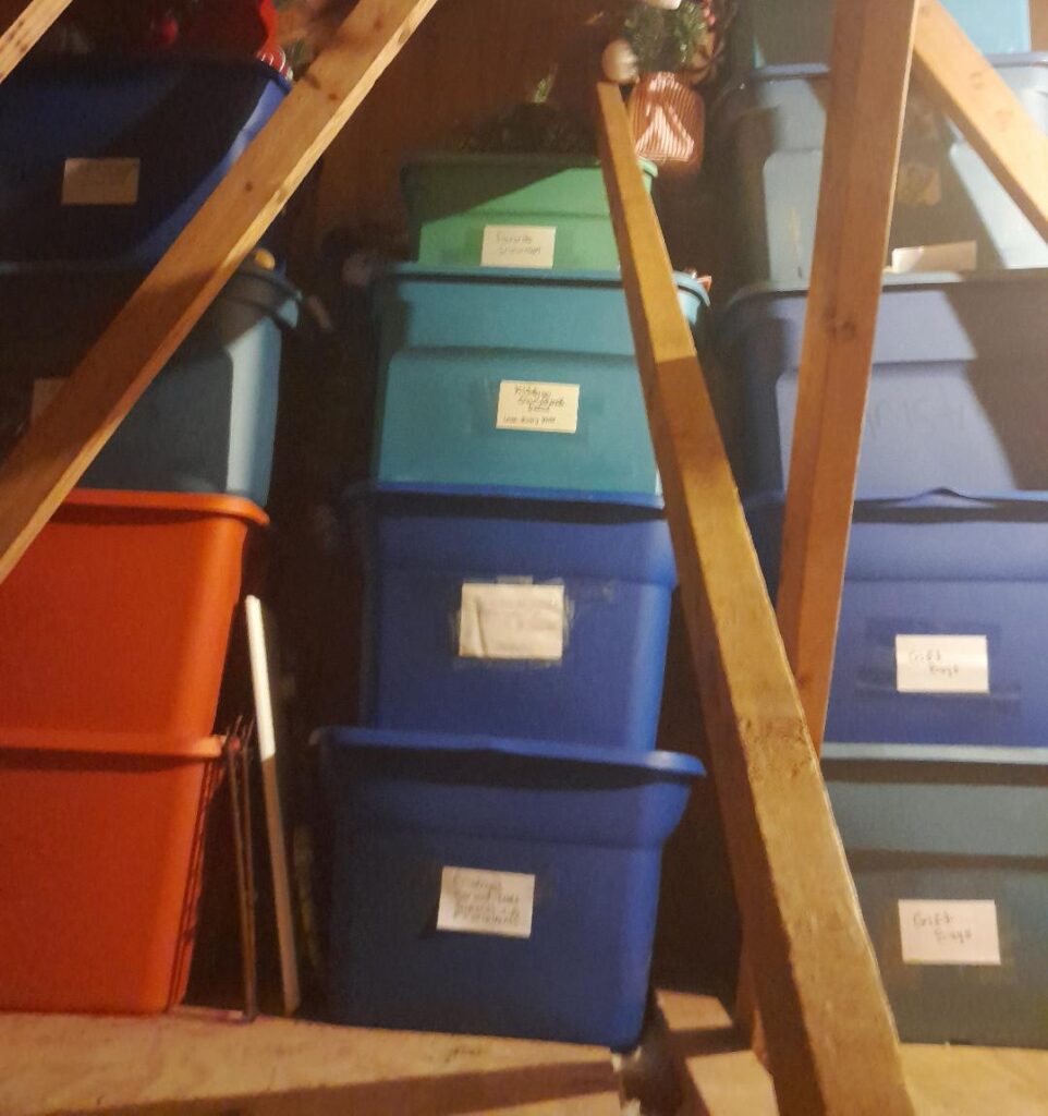 Christmas decoration organization