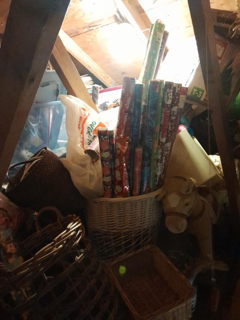 simple attic declutter
