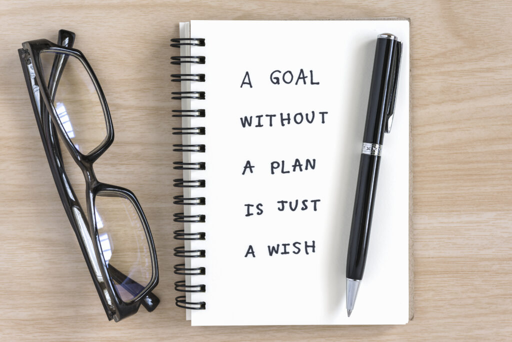 a goal without a plan is just a wish